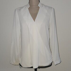 ✨ Verona Off-White Wrap Blouse – Size S ✨